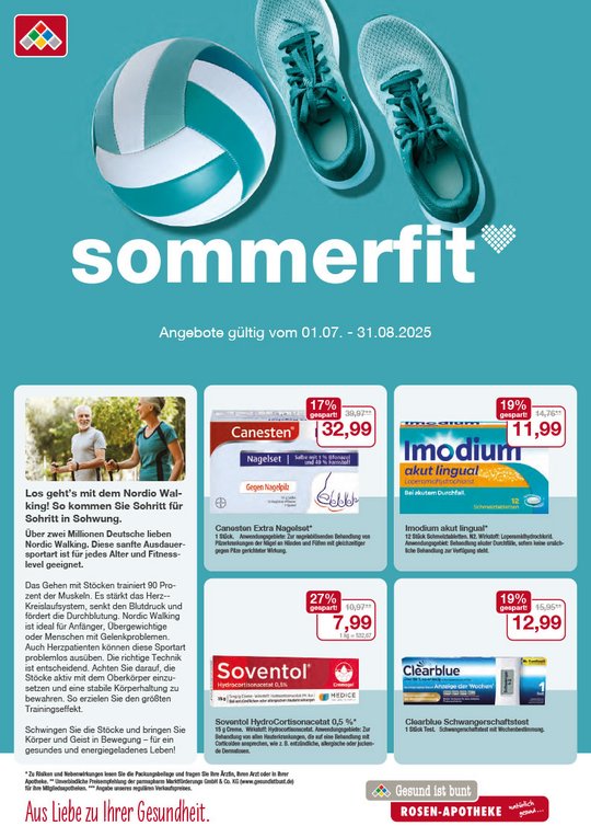 Flyer mit den Juli-und August-Angeboten Flyer mit den Juli-und August-Angeboten