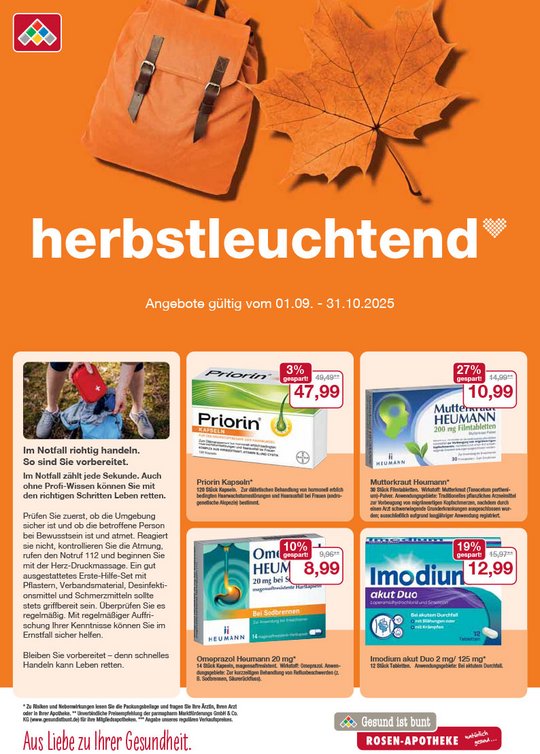 Flyer mit September- und Oktober-Angeboten Flyer mit September- und Oktober-Angeboten
